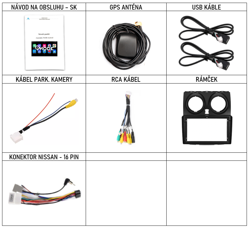 SK Prislusenstvo pre autorádio Bmode pre nissan qashqai 1  s carplay a androidauto - evtech.sk